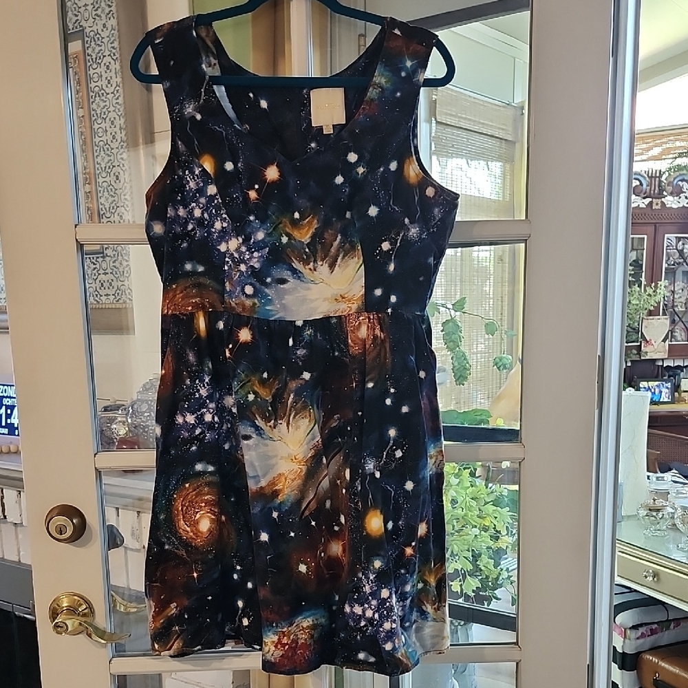 Modcloth Cosmic Print Dress